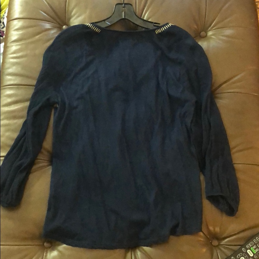 Lucky Brand, size M, navy top - Picture 5 of 6
